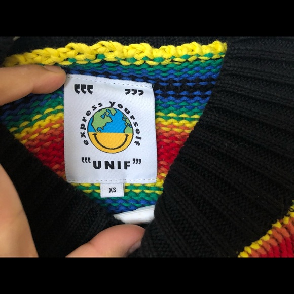 NWOT UNIF Clarissa Stripe Crewneck Sweater Top XS - Picture 5 of 9